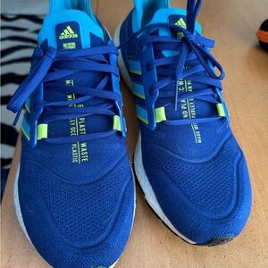 Adidas Royal Blue Sneakers with Neon Highlights